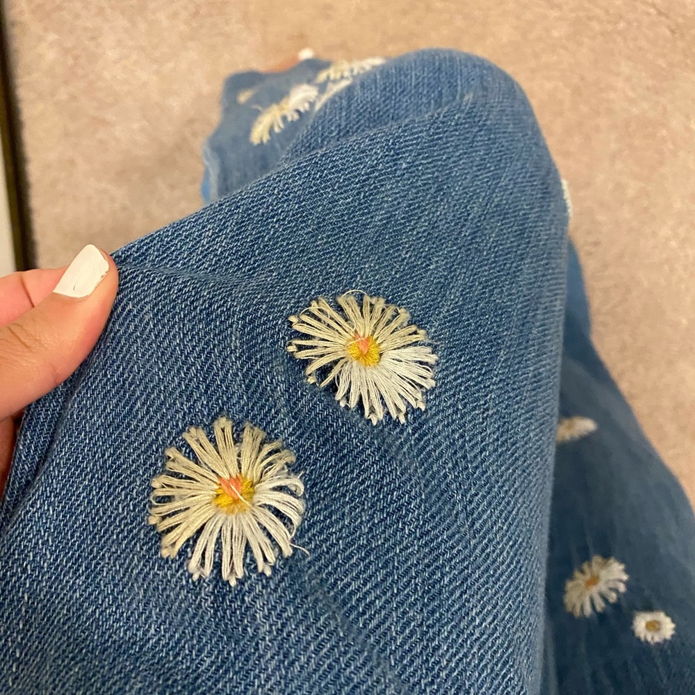 NWT Free People Dixie floral jeans sz 25 - Picture 10 of 11